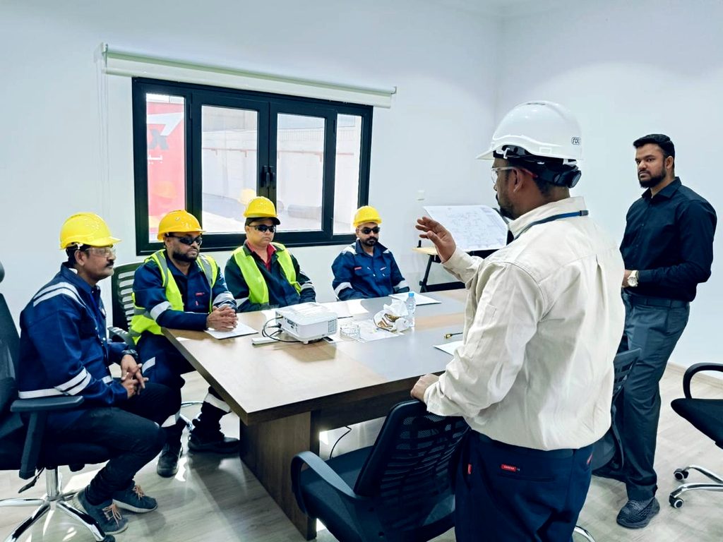 RANCO crew at an office safety briefing